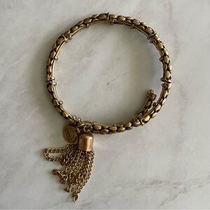 Alex and Ani Gold Tassel Wrap Bracelet